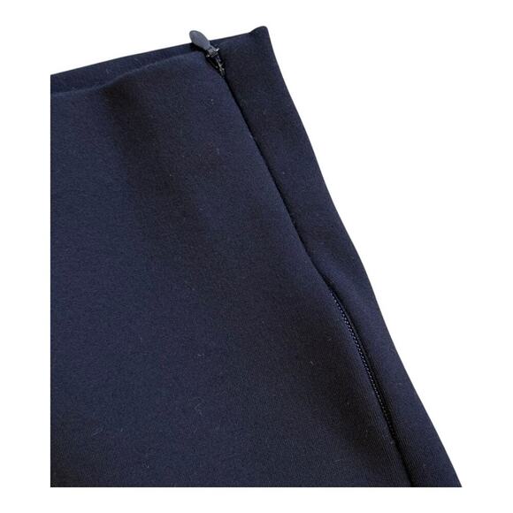 St. John Women's Navy Blue Stretch Pants Size Medium Casual Solid Side Zip - Picture 5 of 7